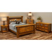 Mountain Horizon Barnwood Bed & Matching Casegoods