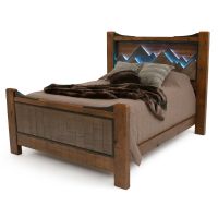 Mountain Horizon Northern Lights Barnwood Bed