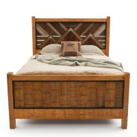 Mountain Horizon Sunrise Barnwood Bed