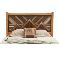 Mountain Horizon Sunrise Barnwood Bed