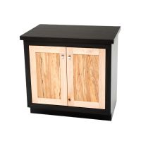 Mountain Modern Renaissance Bathroom Vanity - 36" Sink Center - Ebony Laminate Vanity Top - Free Standing