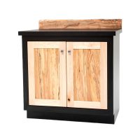 Mountain Modern Renaissance Bathroom Vanity - 36" Sink Center - Ebony Laminate Vanity Top - Free Standing