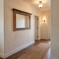Rustic Wood Mirror Frame: Some lifestyle images are created with AI for visualization purposes. Crafted from natural solid wood, each piece is unique and will vary.