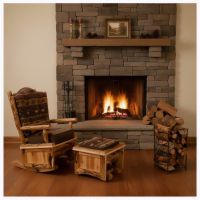 Rustic Decor: Some lifestyle images are created with AI for visualization purposes. Crafted from natural solid wood, each piece is unique and will vary.