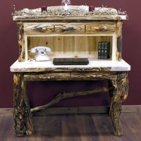 Aspen Log Desk in Extra Gnarly Aspen