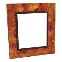 Nail Head Hammered Copper Mirror Frame