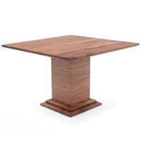 Natural Black Walnut Pedestal Table