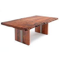 Natural Edge Redwood Slab Dining Table