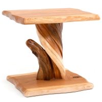 Natural Live Edge Side Table