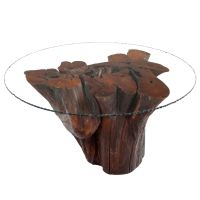 Natural Tree Stump Dining Table