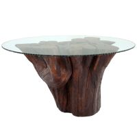 Natural Tree Stump Dining Table