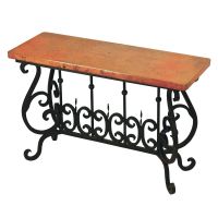 New Orleans Hammered Copper Sofa Tables