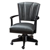 Norwood Premier Comfort Upholstered Office Chair - Kevco Chair Base - Standard Casters - Moonrock Faux Leather Upholstery