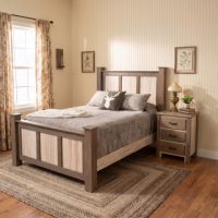 3 Drawer Nightstand: Some lifestyle images are created with AI for visualization purposes. Crafted from natural solid wood, each piece is unique and will vary.