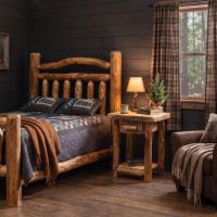Aspen Nightstand: Some lifestyle images are created with AI for visualization purposes. Crafted from natural solid wood, each piece is unique and will vary.