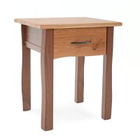 Modern Natural One Drawer End Table or Nightstand