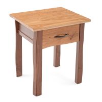 Modern Natural One Drawer End Table or Nightstand