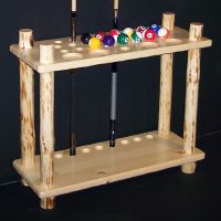 Klondike Log Floor Cue Rack