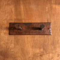 Oil Rubbed Bronze Hammered Copper Double Wall Hook