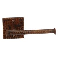 Oil Rubbed Bronze Hammered Copper Toilet Paper Holder
