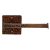 Oil Rubbed Bronze Hammered Copper Toilet Paper Holder