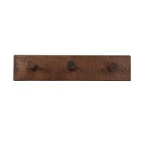 Oil Rubbed Bronze Hammered Copper Triple Wall Hook