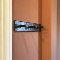 Oil Rubbed Bronze Hammered Copper Triple Wall Hook