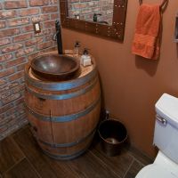 Oil Rubbed Bronze Hammered Copper Waste Basket