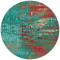 Forward Shift Turquoise Rug