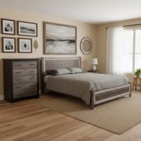 Chest: Some lifestyle images are created with AI for visualization purposes. Crafted from natural solid wood, each piece is unique and will vary.