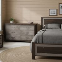 Rustic Dresser: Some lifestyle images are created with AI for visualization purposes. Crafted from natural solid wood, each piece is unique and will vary.