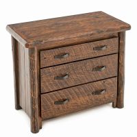 Olde Towne 3 Drawer Log Dresser - Barnwood Lager Finish
