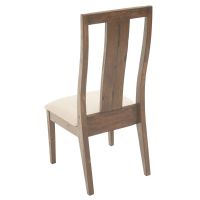 Oldwood Slender Dining Chair - Creme Linen Fabric