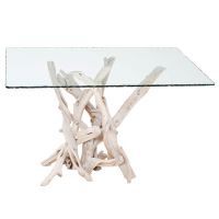 Organic Branch Table Base - Whitewash