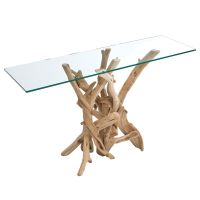 Organic Branch Table Base - Natural Clear