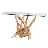 Organic Branch Table Base - Natural Clear