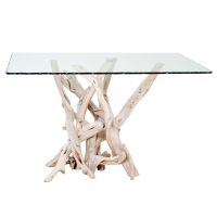 Organic Branch Table Base - Whitewash