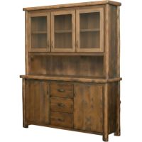 Olde Towne Rustic Log Buffet & Hutch