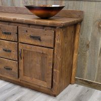 Olde Towne Log Vanity Side