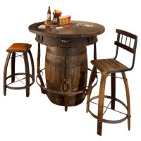 Outlaw Whiskey Barrel Pub Table