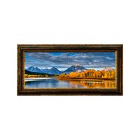 "Oxbow Bend II" by Mitchell Mansanarez
12" x 30" - #8205 Décor Frame