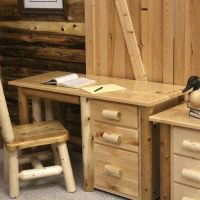Hidden Lake Log Student Desk
