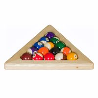 Pine Log Pool Ball Triangle