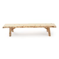 Pine Log Bench