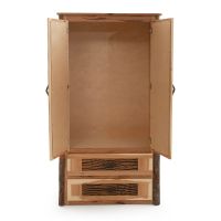 Poplar Grove Hickory Log 2 Drawer Armoire