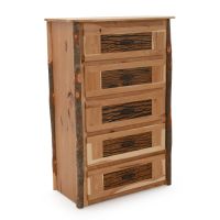 Poplar Grove Hickory Log 5 Drawer Chest