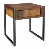 Powder Mountain 1 Drawer Side Table