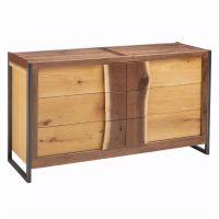 Powder Mountain 6 Drawer Walnut Dresser