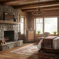 Natural Wood Chest of Drawers: Some lifestyle images are created with AI for visualization purposes. Crafted from natural solid wood, each piece is unique and will vary.