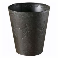 Punched Star Rustic Waste Basket